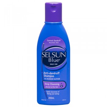 Selsun Blue Anti-Dandruff Shampoo - Normal to Oily Hair 200ml 