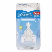 Dr Brown's Silicone Nipple 0m+ Narrow 2 