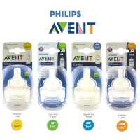 Avent Classic+ Teat - 6m+ Fast Flow 2 pack 