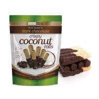 Tropical Fields Crispy Coconut Rolls with Chocolate 340g 