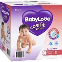 BabyLove Cosifit Nappies Crawler 6-11kg 81 pack 
