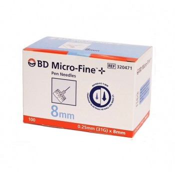 BD Micro Fine + Pen Needles 31G x 8mm 100Pk 