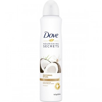 Dove Womens Nourishing Coconut & Jasmine Antiperspirant 250ml 