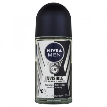Nivea Men Roll On Black&White Invisible Original Antiperspirant  50ml 