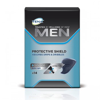 Tena Men Incontinence Pad Level 0 Protective Shield 14Pk 