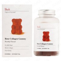 Unichi Rose Collagen Gummy Rosehip Flavour 60 Gummies