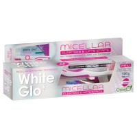 White Glo Micellar Whitening Toothpaste with Toothbrush 150g 