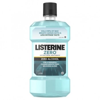 Listerine Zero Alcohol Mouthwash 1l 