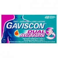 Gaviscon Dual Action Heartburn & Indigestion Relief 48 Tab 
