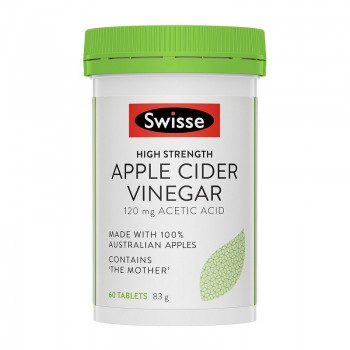 Swisse High-Strength Apple Cider Vinegar 120mg Acetic Acid 60 Tab