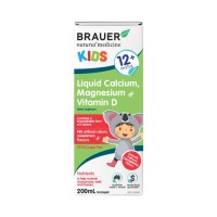 Brauer Kids Oral Liquid Calcium Magnesium Vit D 200ml 