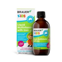Brauer Kids Oral Liquid Multivitamin with Iron 200ml 