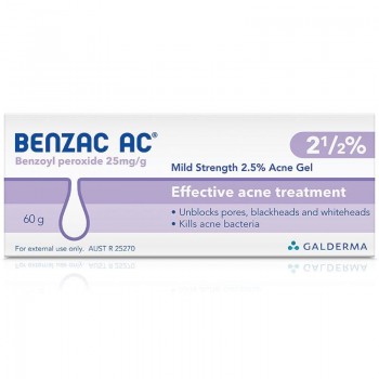 Benzac AC Gel  2.5%  60g 