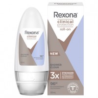 Rexona Clinical Protection Roll-On Shower Clean 50ml 