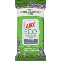 Ajax Eco Multipurpose Wipes Lavender & Rosemary 110 