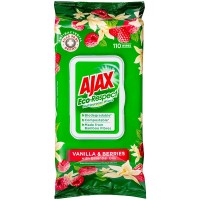 Ajax Eco Multipurpose Wipes Vanilla & Berries 110 