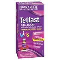 Telfast Kids Liquid Hayfever Allergy Relief 60ml 