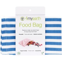 4MyEarth Food Bag Denim Stripe - 25x20cm  