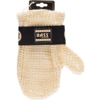 Bass Body Care Sisal Deluxe Hand Glove Knitted Style, Firm  