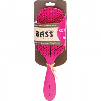 Bass Brushes Bio-Flex Detangler Hair Brush Pink  