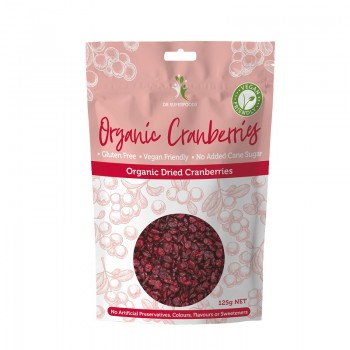 Dr Superfoods Dried Cranberries Organic 125g 