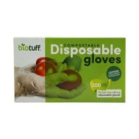 Biotuff Compostable Disposable Gloves Large 200 