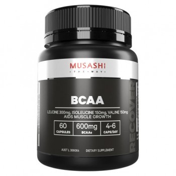 Musashi BCAA for Muscle Recovery 60 Cap