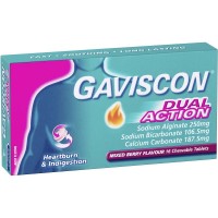 Gaviscon Dual Action Chewable Tablets Mixed Berry Flavour 16 Chew tabs