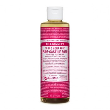 Dr Bronner Castile Soap Rose Oil 237ml 