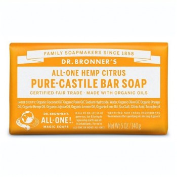 Dr Bronner Castile Bar Soap Citrus 140g 