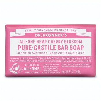 Dr Bronner Castile Bar Soap Cherry Bloss 140g 