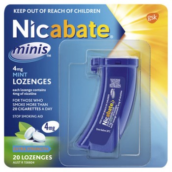 Nicabate Minis 4mg Mint Lozenges 20 