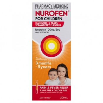 Nurofen Children 1-5 Years Strawberry 200ml 