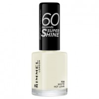 Rimmel London 60 Seconds Super Shine Nail Polish #703 White Hot Love 8ml  