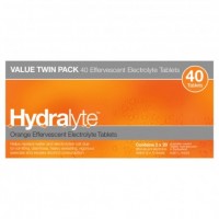 Hydralyte Orange Effervescent Electrolyte Tablets 40 EFF Tab