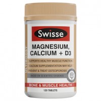 Swisse Magnesium, Calcium + D3 120 Tab