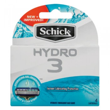 Schick Hydro 3 Cartridges  4 Pcek