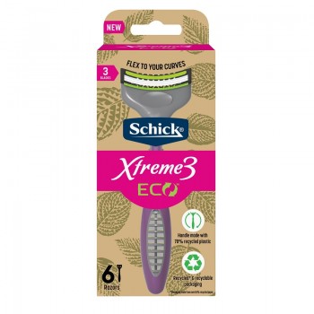 Schick Xtreme3 Eco Disposable Razors 6 Pcek