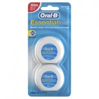 Oral-B Essential Floss 2 Pack 100m 