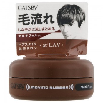 Gatsby Moving Rubber Hairwax Multi Form Brown 80g 