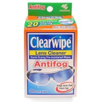 Clearwipe Antifog Lens Cleaner Wipes 20 