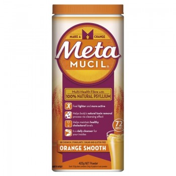 Metamucil Fibre Supplement Smooth Orange 72 doses 425g 