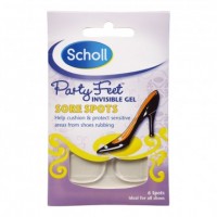 Scholl Party Feet Invisible Gel Sore Spots 6 