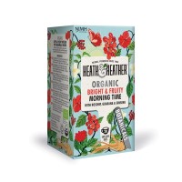 Heath and Heather Organic Bright And Fruity Morning Time 20 Tea Bags  
