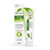 Dr Organic Toothpaste (Whitening) Organic Aloe Vera 100ml 