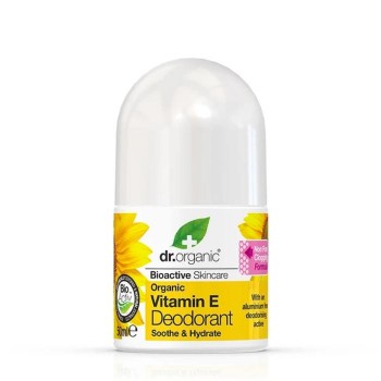 Dr Organic Roll-On Deodorant Organic Vitamin E 50ml 