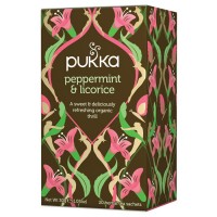 Pukka Peppermint and Licorice Organic Herbal Tea 20 Tea Bags 