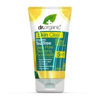 Dr Organic Deep Pore Cleansing Face Wash Skin Clear - Organic Tea Tree 125ml 