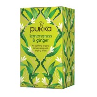 Pukka Lemongrass Ginger Organic Herbal Tea 20 Tea Bags 