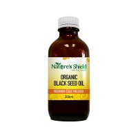 Nature's Shield Organic Black Seed Oil Premium Cold Pressed 200ml 